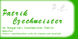 patrik czechmeister business card